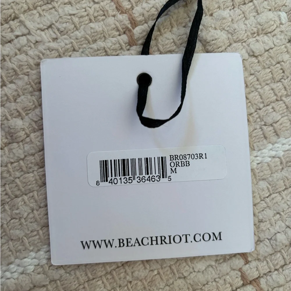 NWT Beach Riot Rosie Bikini Top in Orchid Bloom Butterfly